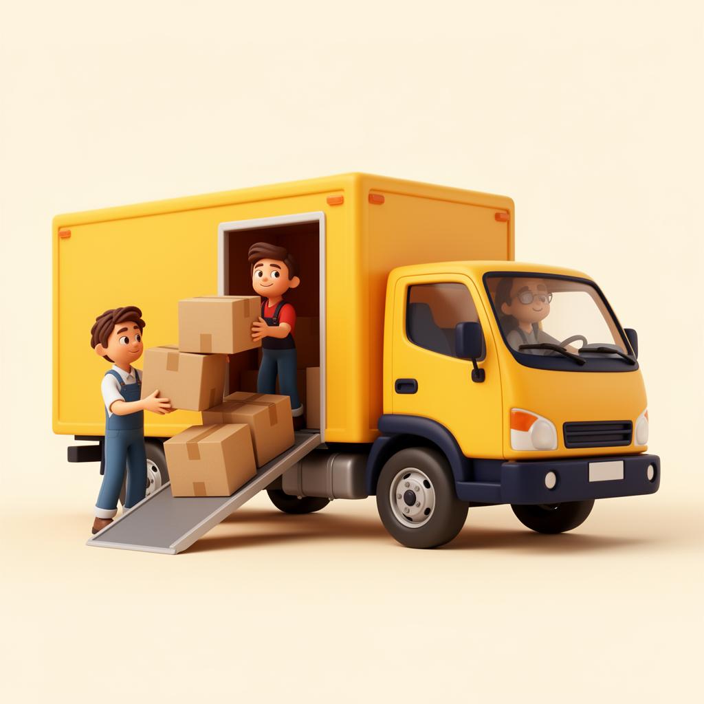 Cartoon illustration: Loading & Unloading