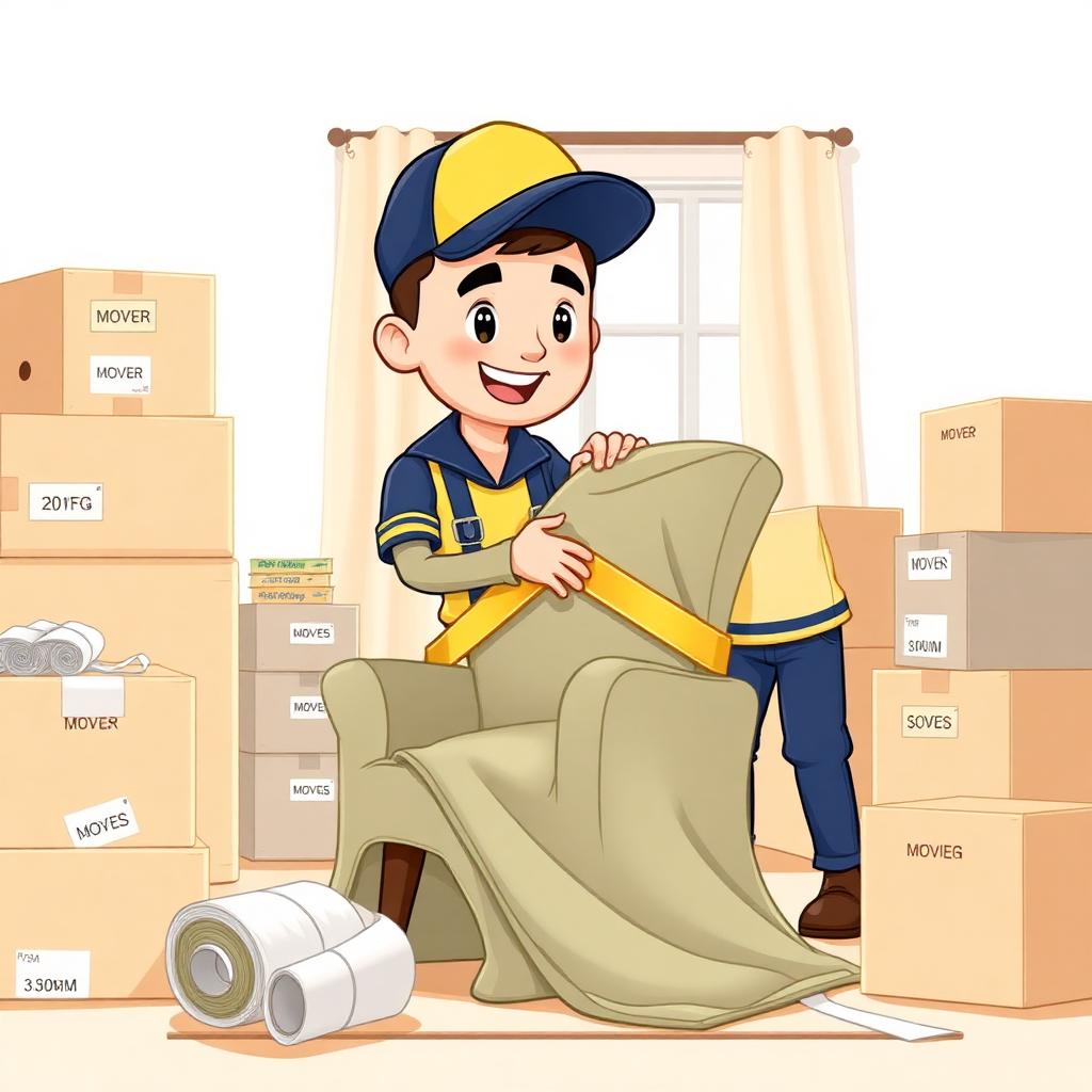 Cartoon illustration: Packing Help